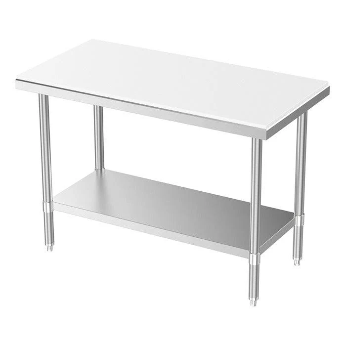 Masa prelucrare carne / peste cu blat polietilena1200 x 700 x H850 mm, cu polita