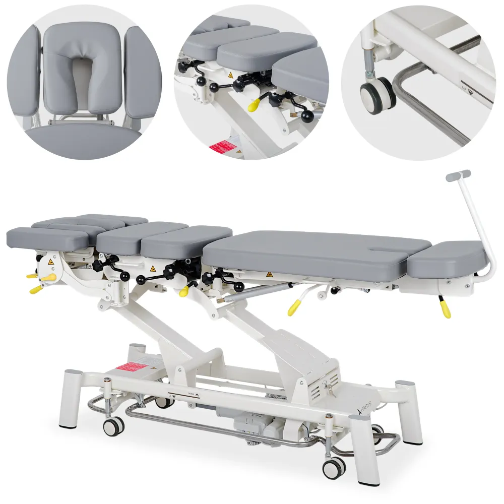 Masă electrică pentru terapie chiropractică | Pat de masaj electric | Evero Upright Chiro Z7 | Ramă Control | 2 ani garanție!