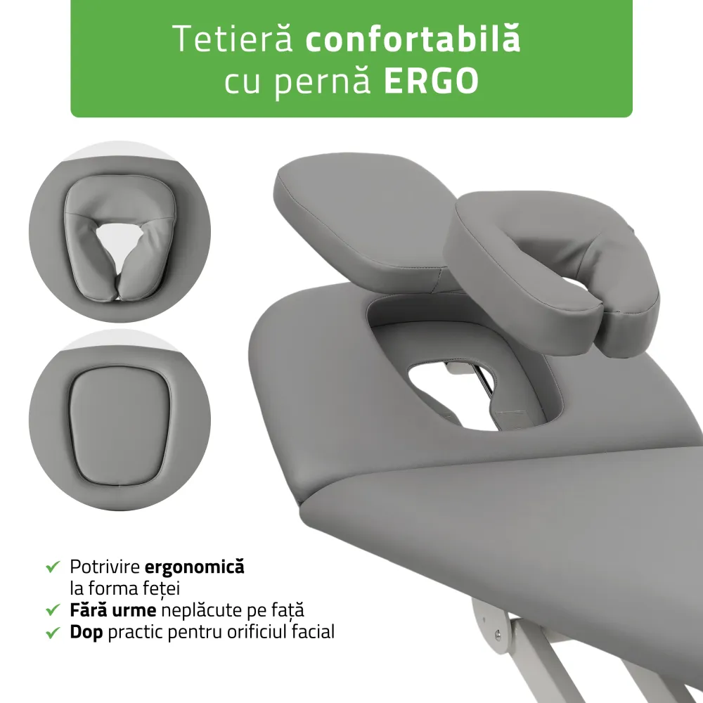 Masă de masaj electrică Proxima V2 ERGO | Pat de masaj electric | 2-Segmente | Telecomandă manuală | Ramă de control | 3 a...