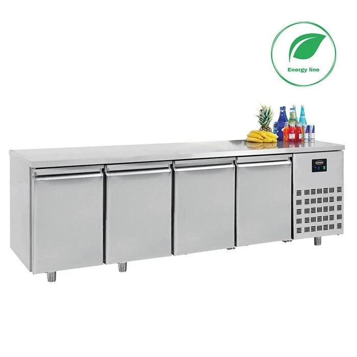 Masa refrigerare inox cu 4 usi ENERGY Line, Temp. -2/+8 °C