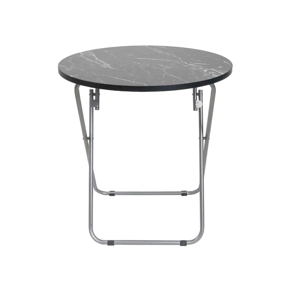 Masa plianta rotunda cu blat mdf, dimensiuni 60x65cm, negru / ZLN 6951