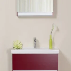 Arthema Frame Masca lavoar baie suspendata 56x43xH48 cm, bordeaux mat