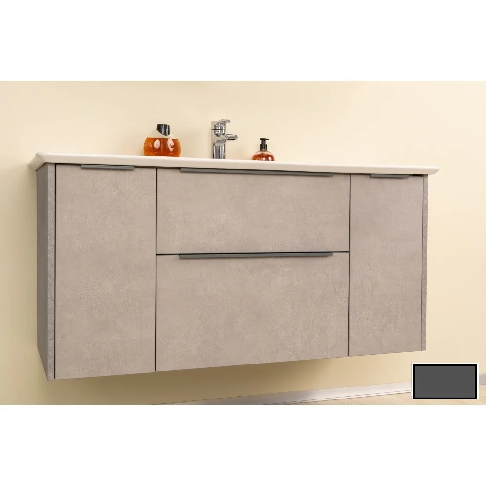 Arthema Nova Masca lavoar baie suspendata 115x44xH56 cm, antracit lucios