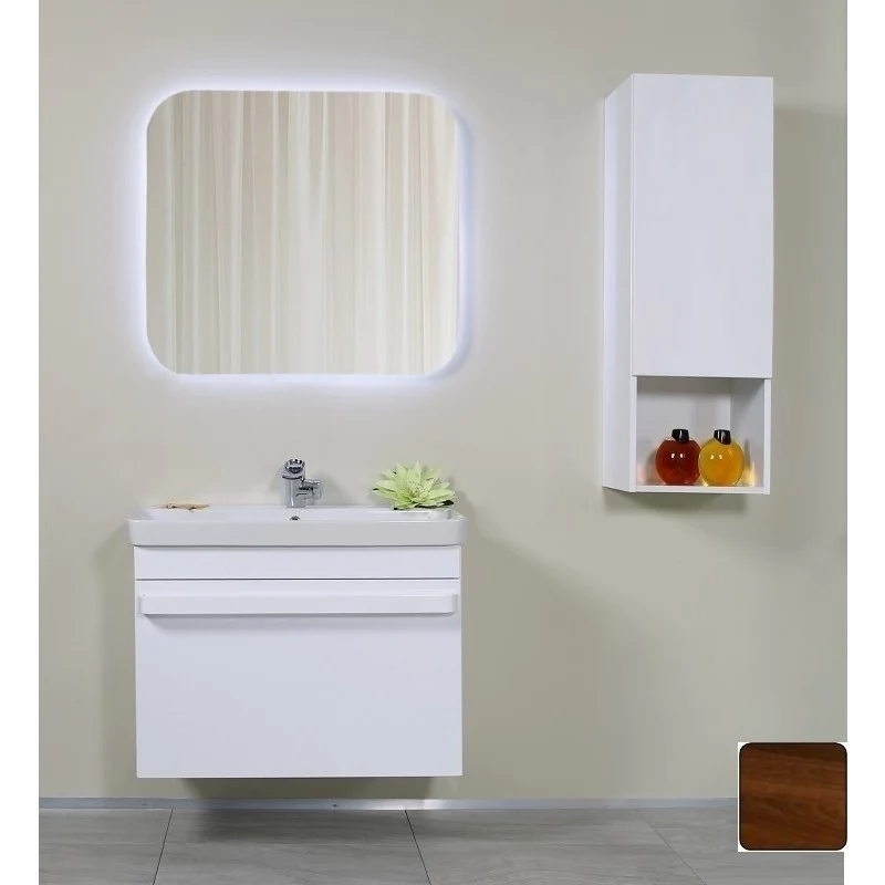 Arthema Revo Masca lavoar baie suspendata 56x44xH55 cm, maro inchis (nuc)