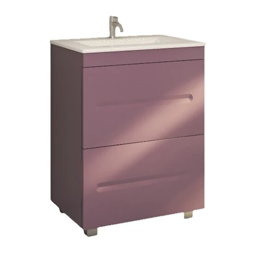Belform Atlantis Masca lavoar baie suspendata cu 2 sertare 80x48xH78 cm, mov (viola)