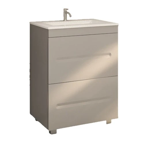 Belform Atlantis Masca lavoar baie suspendata cu 2 sertare 80x48xH78 cm, gri