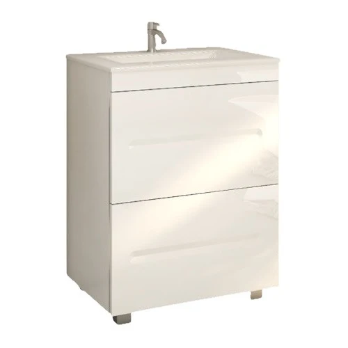 Belform Atlantis Masca lavoar baie suspendata cu 2 sertare 100x48xH78 cm, gri