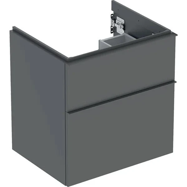 Geberit iCon Masca lavoar baie cu 2 sertare 59x48xh62 cm, antracit mat (lava)