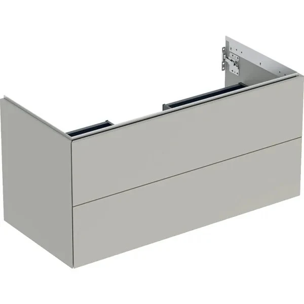 Geberit One Masca lavoar baie cu 2 sertare 104x47xh50 cm, gri mat (greige)