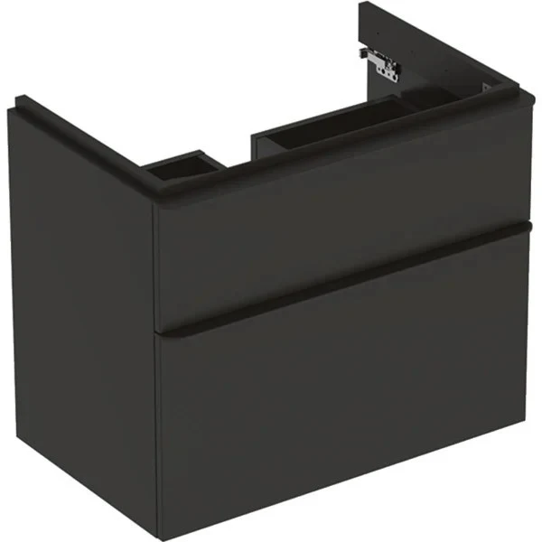 Geberit Smyle Square Masca lavoar baie suspendata cu 2 sertare 73x47 cm, antracit mat (lava)