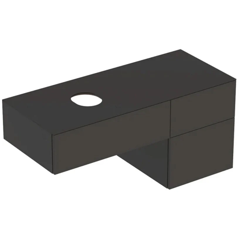 Geberit VariForm Masca lavoar baie 3 sertare 120x51 cm, antracit mat (lava)