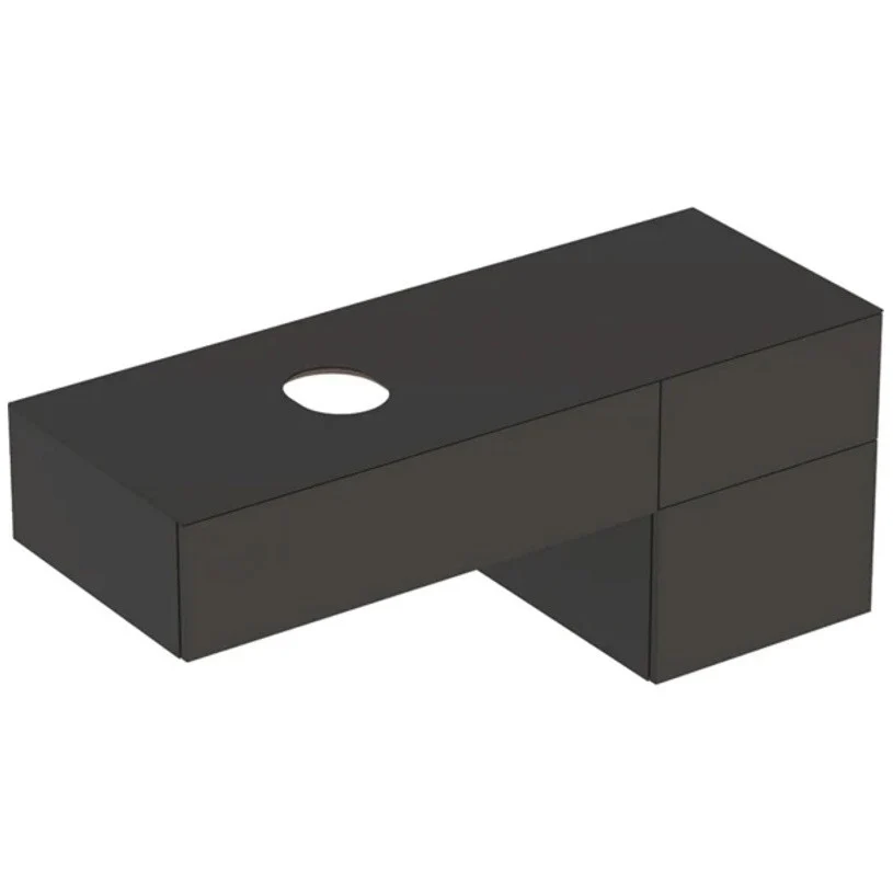 Geberit VariForm Masca lavoar baie 3 sertare 135x51 cm, antracit mat (lava)