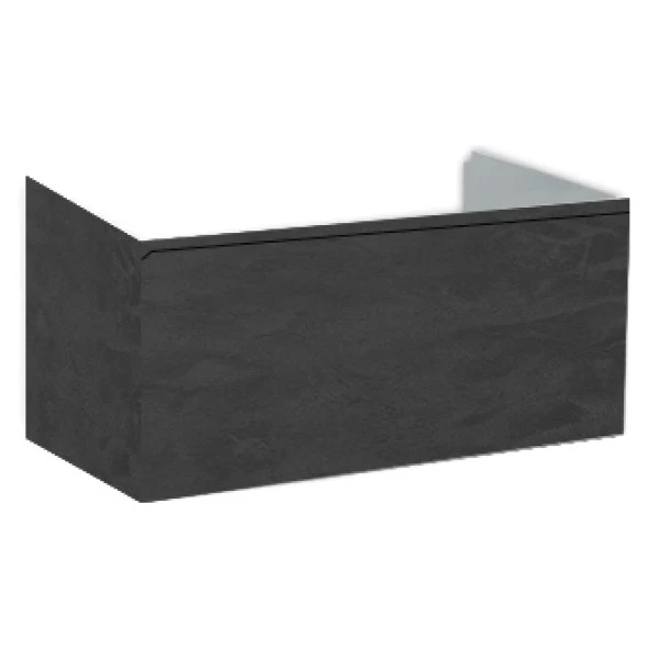 Hatria Grandangolo 100 Masca lavoar baie suspendata 97x49xH36 cm, antracit