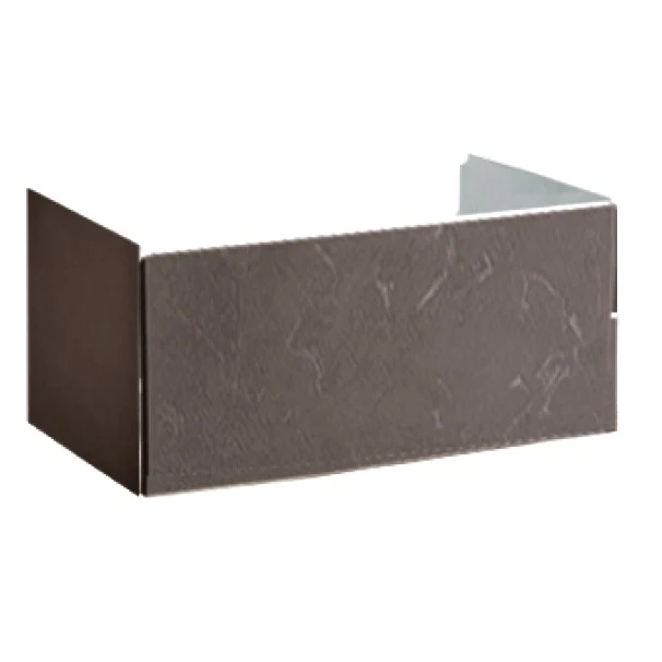 Hatria Grandangolo 75 Masca lavoar baie suspendata 72x49xH36 cm, gri inchis (tortora)