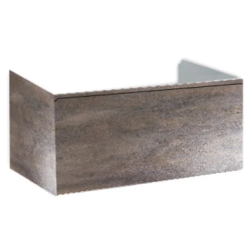Hatria Grandangolo 75 Masca lavoar baie suspendata 72x49xH36 cm, maro/gri (rust)