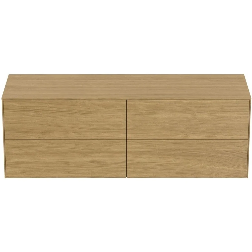 Ideal Standard Conca Masca lavoar baie suspendata cu 4 sertare 159x51xH55 cm, bej (stejar deschis)