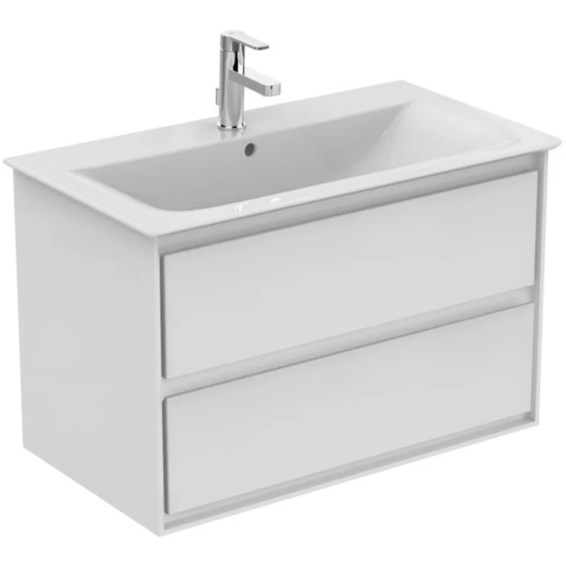 Ideal Standard Connect Air Masca lavoar baie cu 2 sertare 80x44 cm, alb lucios/alb mat