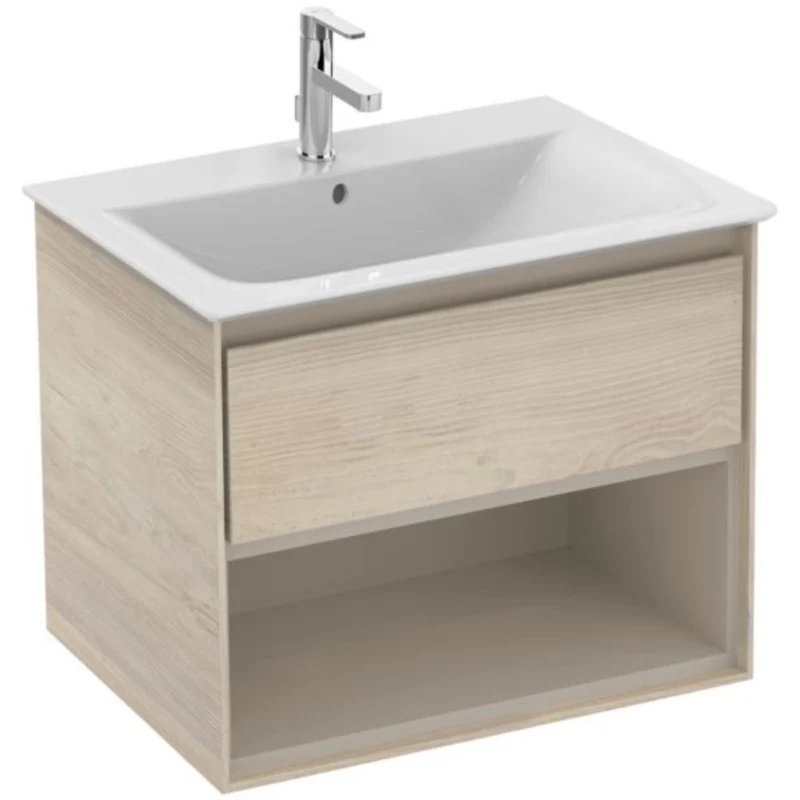 Ideal Standard Connect Air Masca lavoar baie cu sertar 60x44 cm, bej (tip lemn)/bej mat