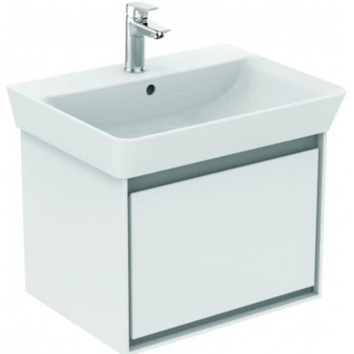 Ideal Standard Connect Air Masca lavoar baie cu sertar 54x41 cm, alb lucios/gri mat