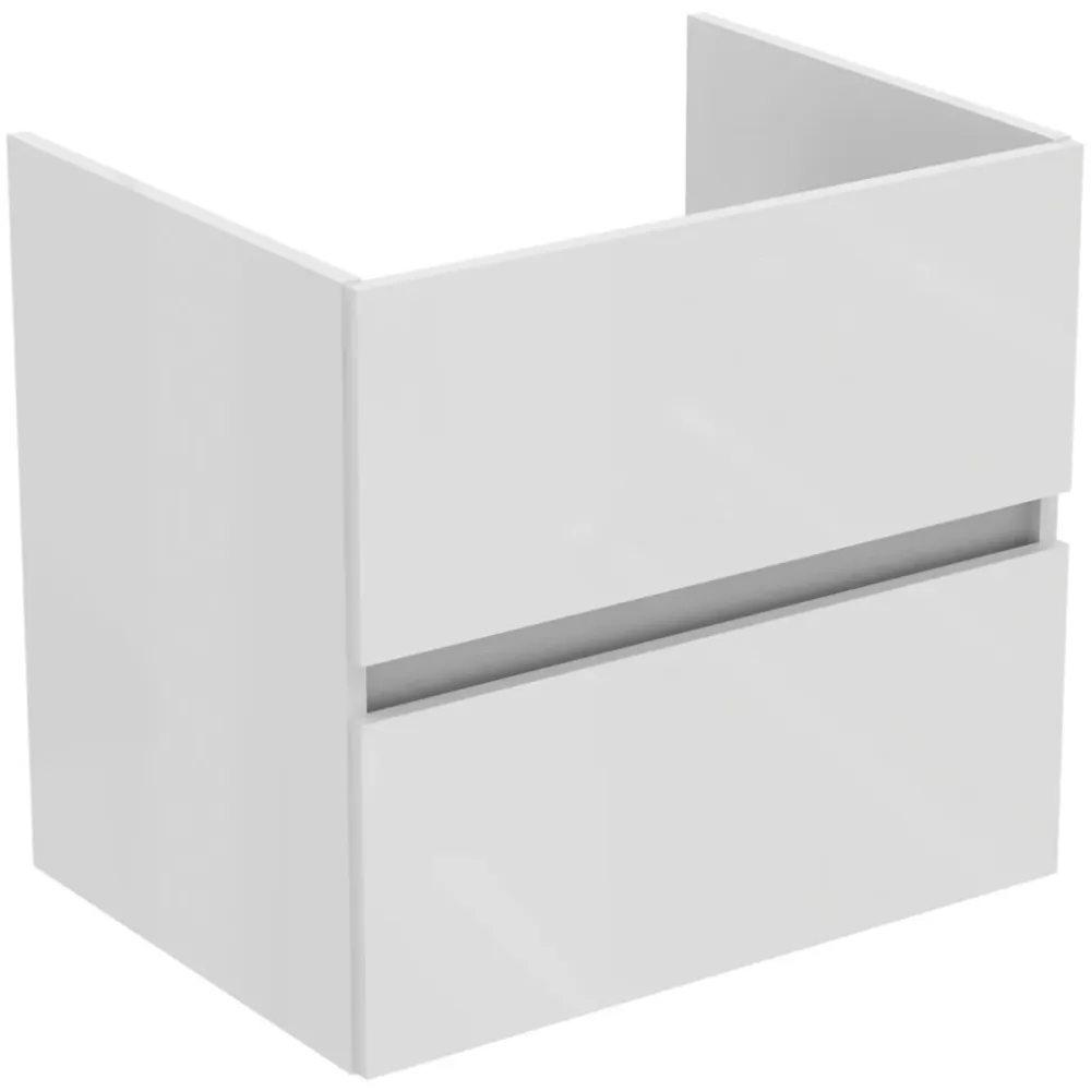 Ideal Standard Eurovit Masca lavoar baie cu doua sertare 60x44xH55 cm, alb lucios