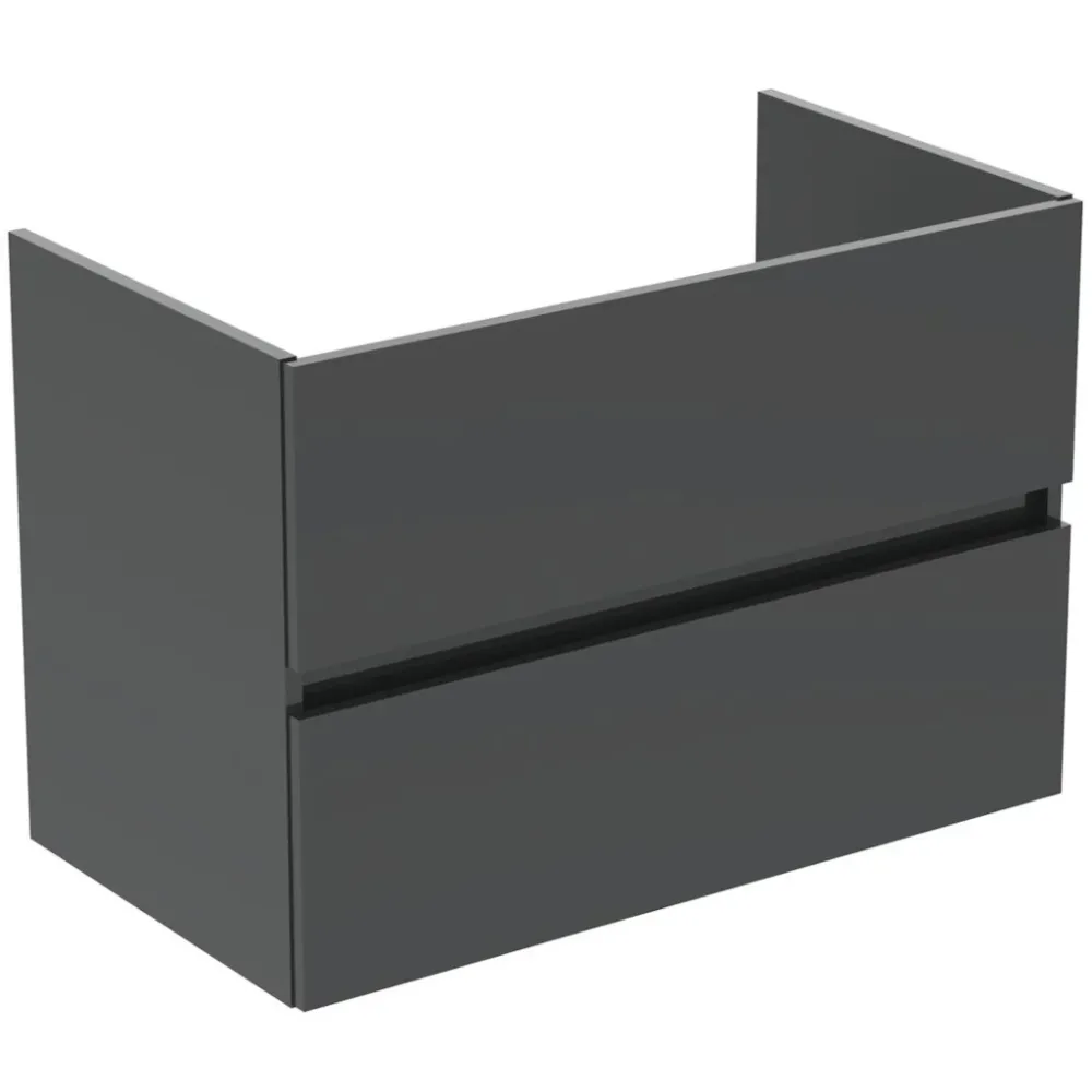 Ideal Standard Eurovit Masca lavoar baie suspendata cu 2 sertare, 80x44xH55 cm, antracit