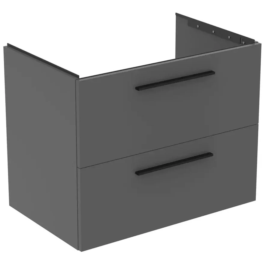 Ideal Standard I.Life B Masca lavoar baie suspendata cu 2 sertare 80x51xH63 cm, gri mat