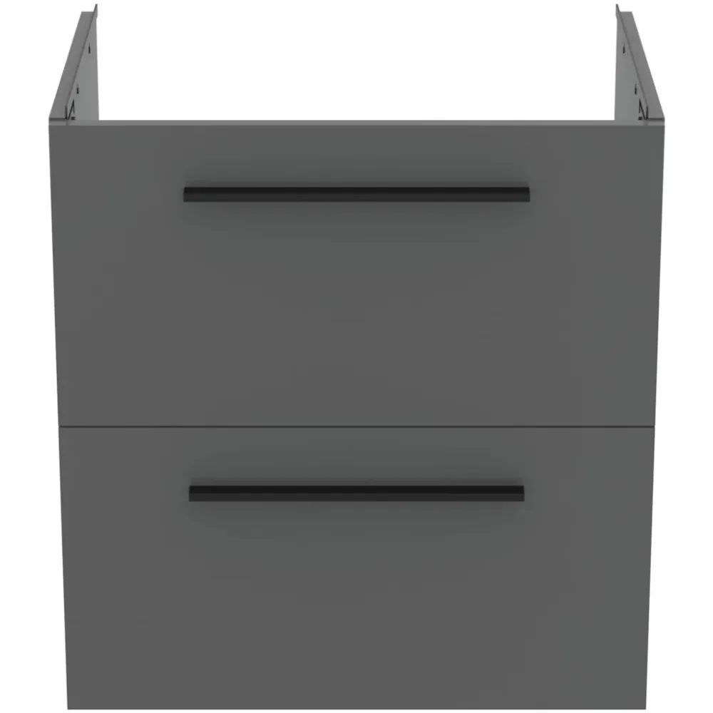 Ideal Standard I.Life Masca lavoar baie suspendata cu doua sertare 60x44xH63 cm, gri mat