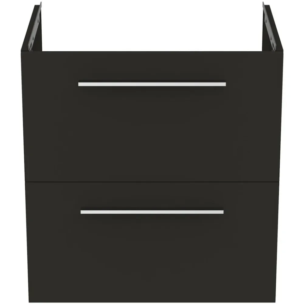 Ideal Standard I.Life Masca lavoar baie suspendata cu doua sertare 60x44xH63 cm, negru mat