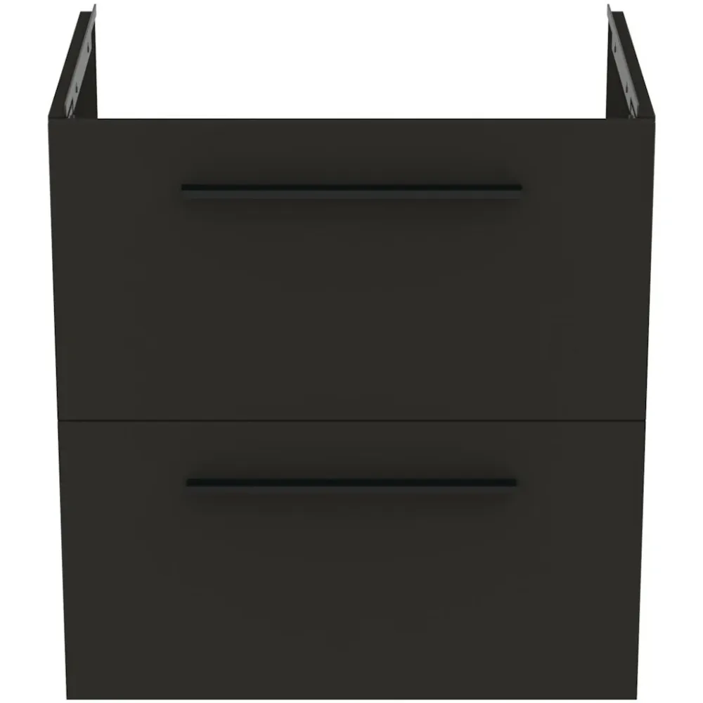 Ideal Standard I.Life Masca lavoar baie suspendata cu doua sertare 60x44xH63 cm, negru mat