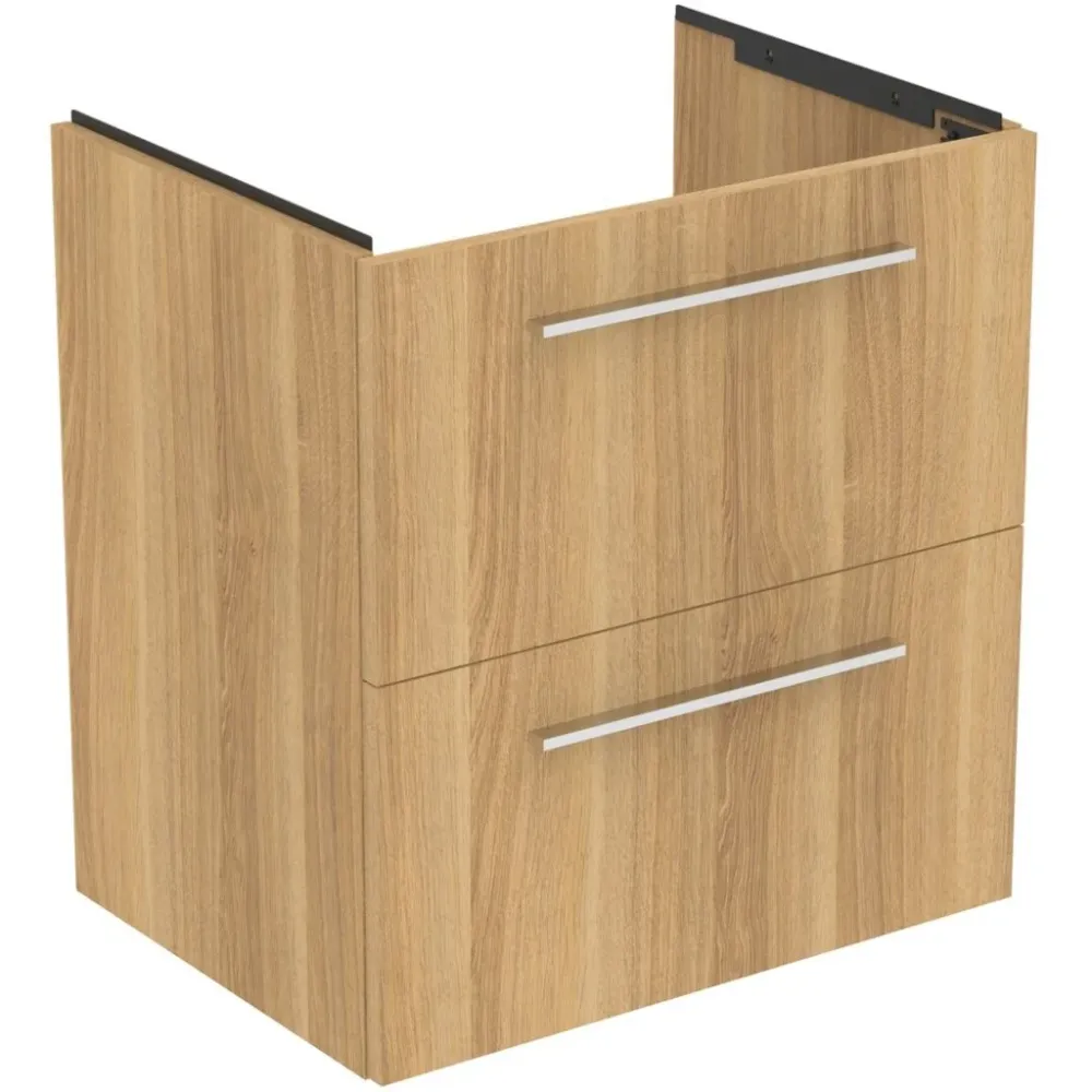Ideal Standard I.Life Masca lavoar baie suspendata cu doua sertare 60x44xH63 cm, stejar