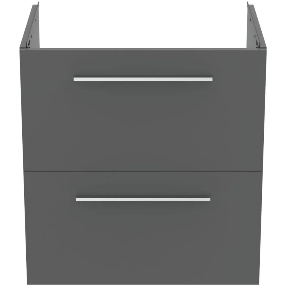 Ideal Standard I.Life Masca lavoar baie suspendata cu doua sertare 80x44xH63 cm, gri mat