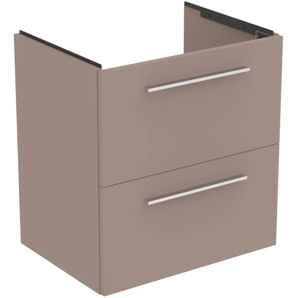 Ideal Standard I.Life Masca lavoar baie suspendata cu doua sertare 80x44xH63 cm, gri bej mat