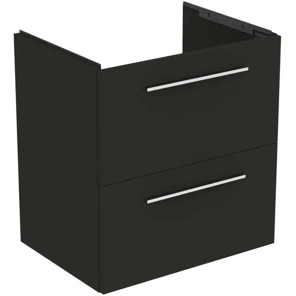 Ideal Standard I.Life Masca lavoar baie suspendata cu doua sertare 80x44xH63 cm, negru mat
