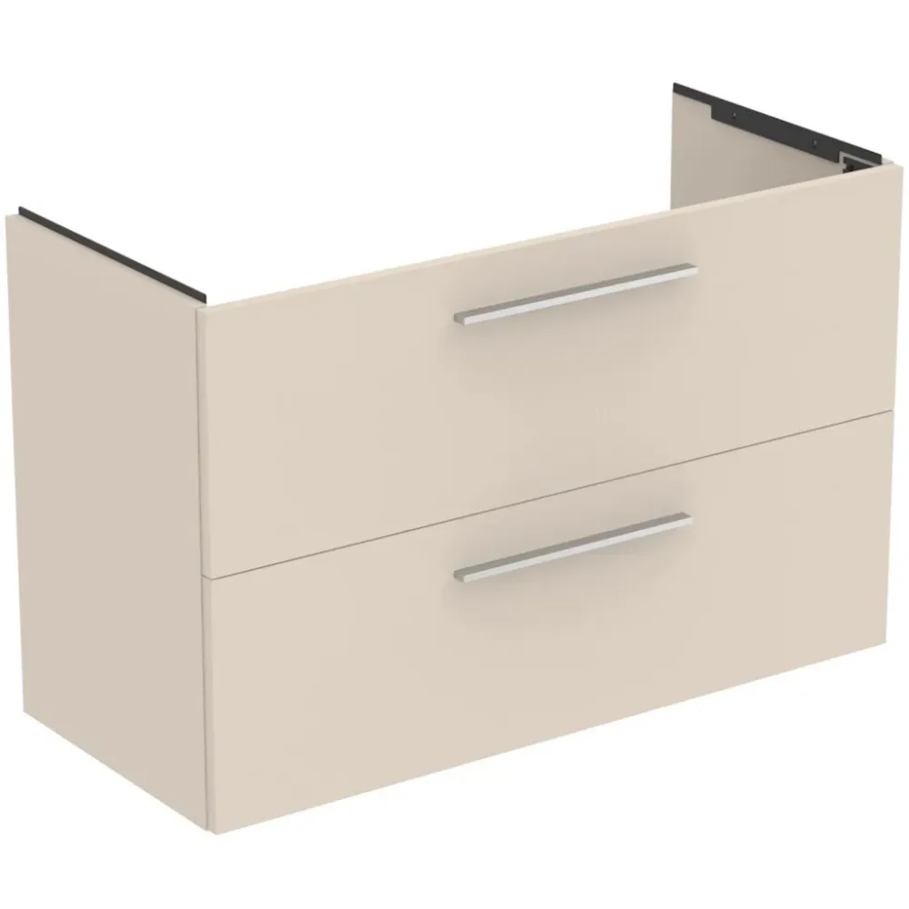 Ideal Standard I.Life Masca lavoar baie suspendata cu doua sertare 100x44xH63 cm, bej nisipiu mat