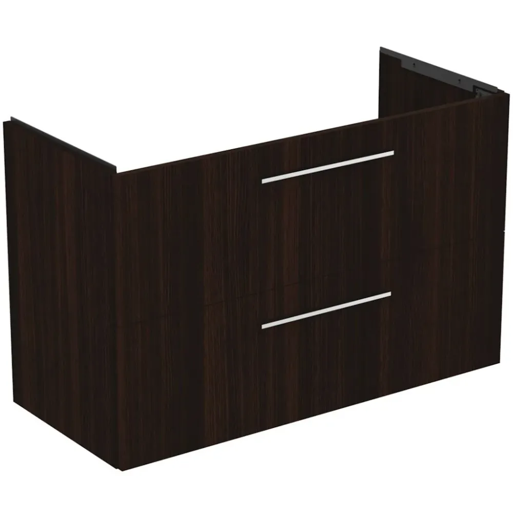 Ideal Standard I.Life Masca lavoar baie suspendata cu doua sertare 100x44xH63 cm, maro inchis