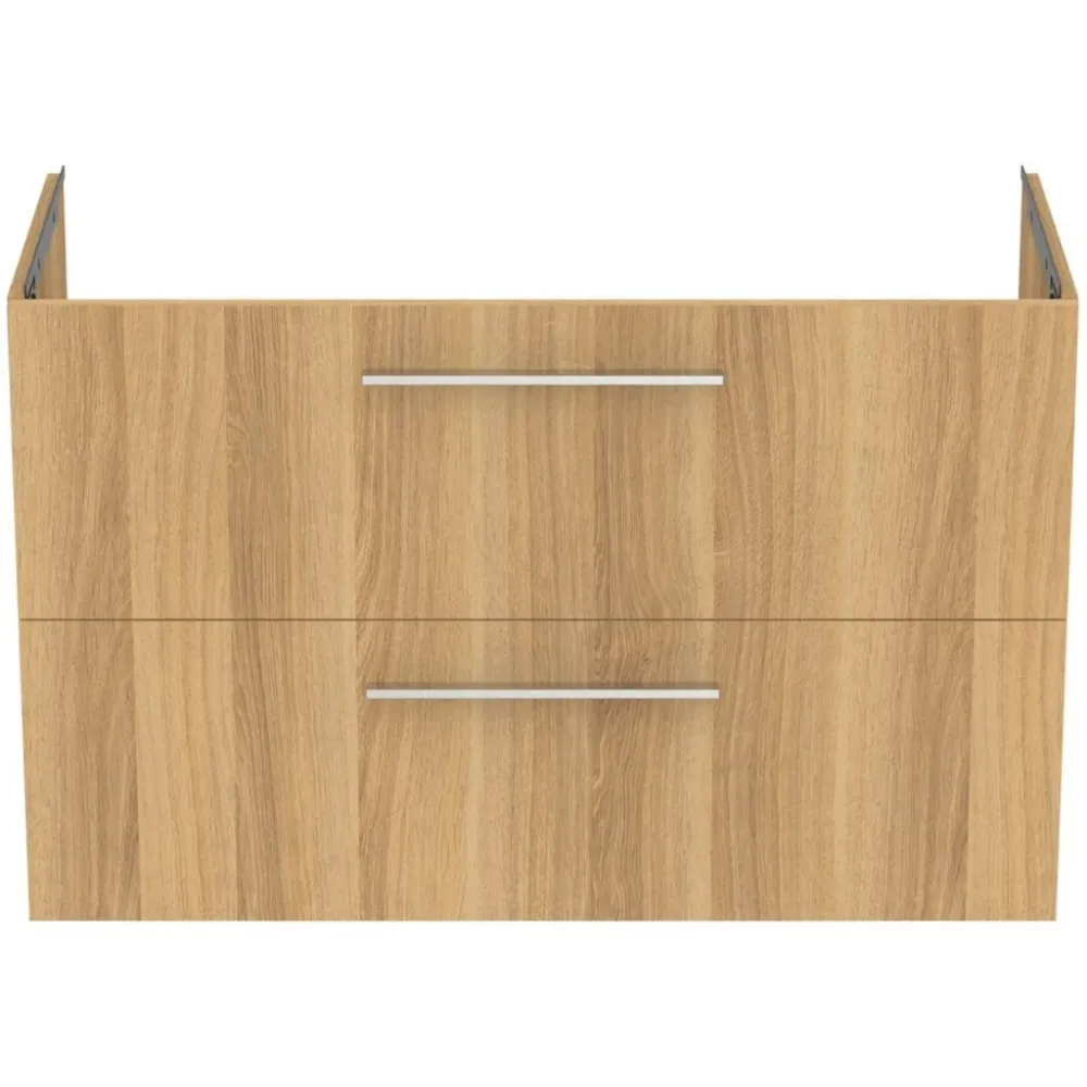 Ideal Standard I.Life Masca lavoar baie suspendata cu doua sertare 100x44xH63 cm, stejar