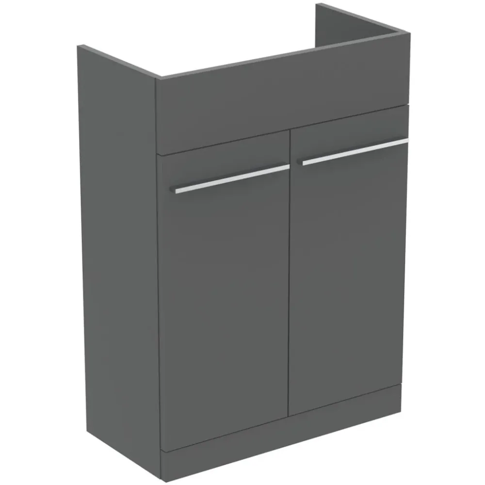 Ideal Standard I.Life Masca lavoar baie cu doua sertare 60x30xH84 cm, gri mat