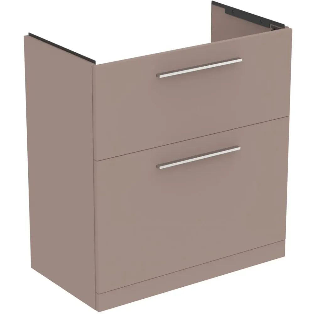 Ideal Standard I.Life Masca lavoar baie cu doua sertare 60x44xH85 cm, gri bej mat