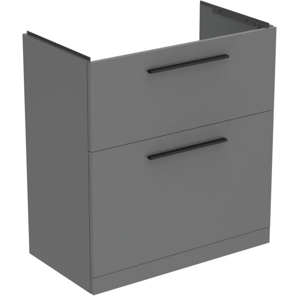 Ideal Standard I.Life Masca lavoar baie cu doua sertare 80x44xH85 cm, gri mat