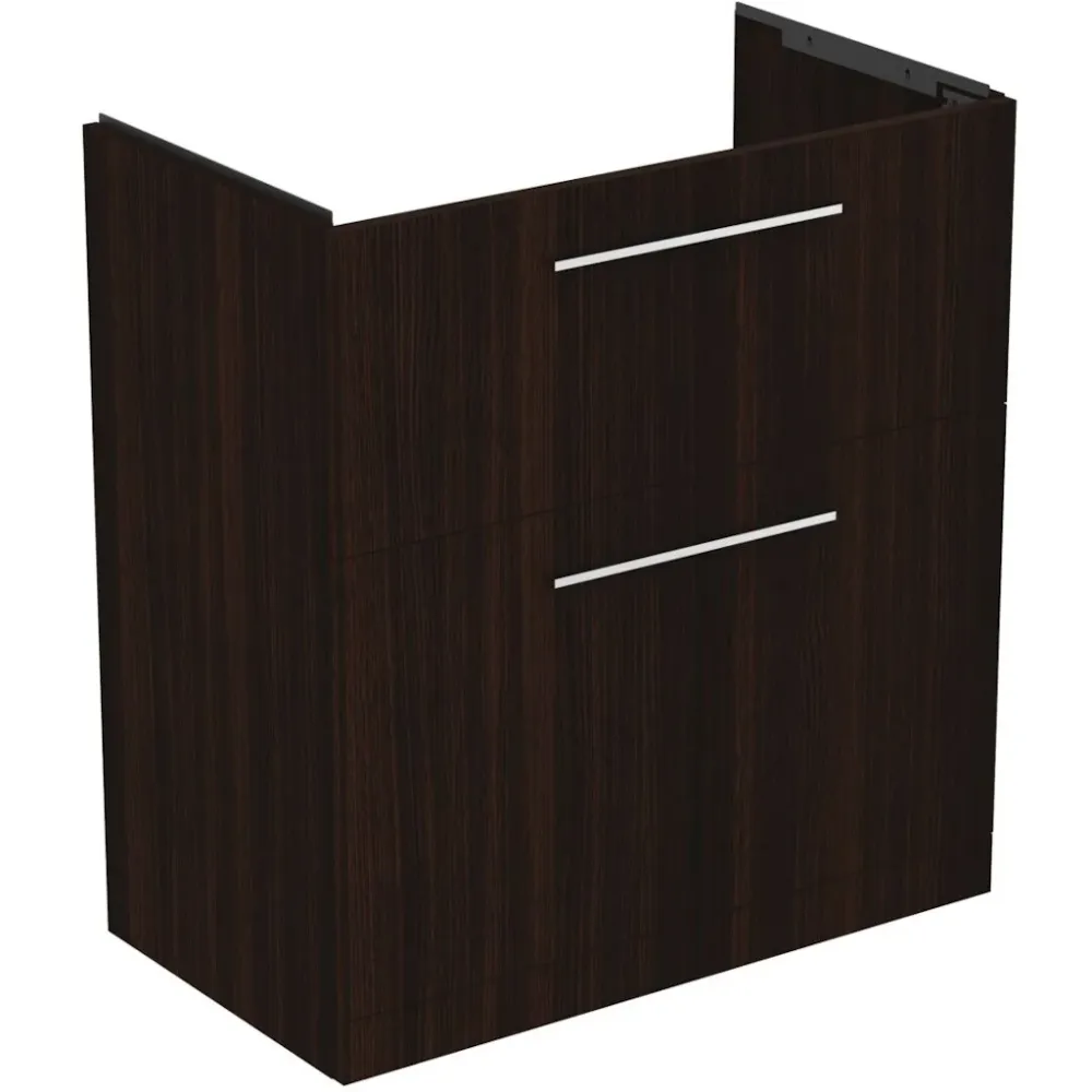Ideal Standard I.Life Masca lavoar baie cu doua sertare 80x44xH85 cm, maro inchis