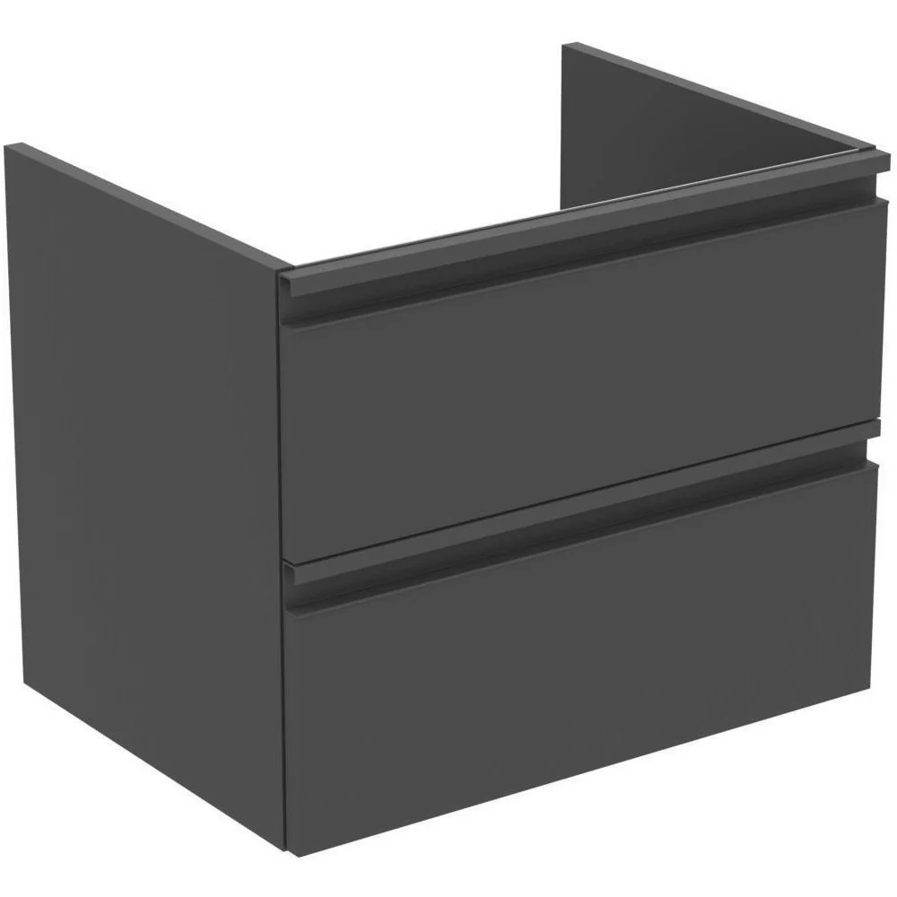 Ideal Standard Tesi Masca lavoar baie cu doua sertare 60x44 cm, negru mat