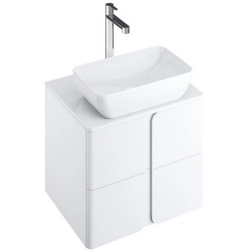 Ravak Balance Masca lavoar baie 60x47xH50 cm, cu 2 sertare, alb