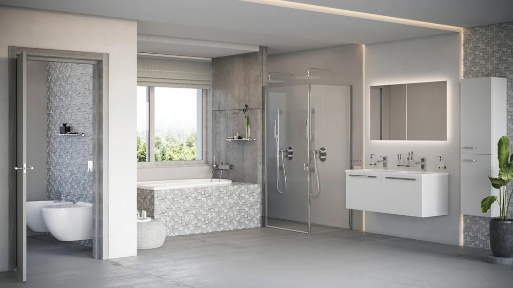Ravak Chrome SD 1200 Masca lavoar baie suspendata 120x49xH47 cm