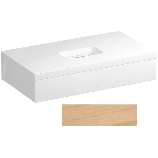 Ravak SD Formy Masca lavoar baie cu blat si sertar 80x55 cm, crem (stejar)