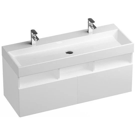 Ravak SD Natural Masca lavoar baie suspendata 120x45xH45cm, alb lucios