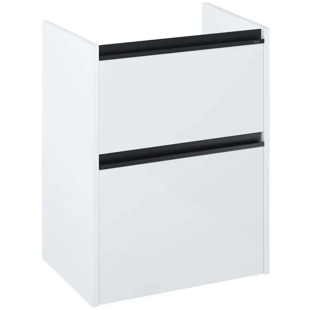 Roca Gap Pro Masca lavoar baie suspendata cu 2 sertare 60x46xH82 cm, alb lucios
