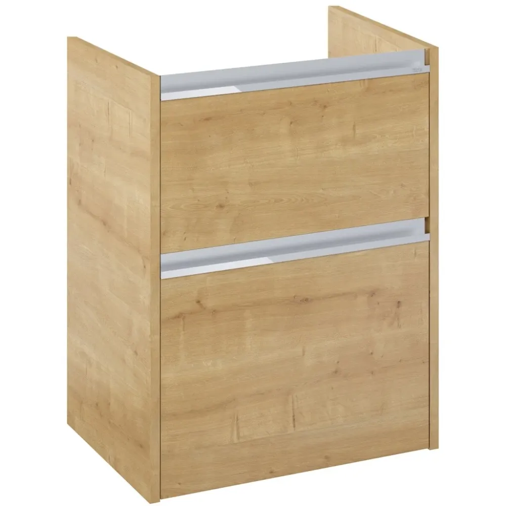 Roca Gap Pro Masca lavoar baie suspendata cu 2 sertare 60x46xH82 cm, bej (light oak)