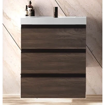 Set mobilier baie (masca stativa cu 3 sertare si lavoar) Kolpa San Harmony 100x48xH90, stejar inchis