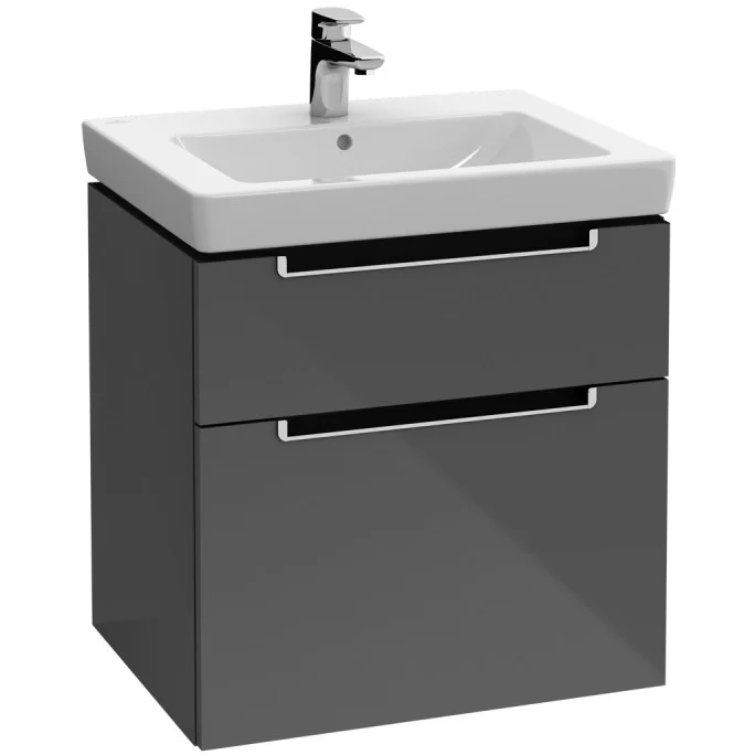 Villeroy & Boch Subway 2.0 Vanity Masca lavoar baie 58x45xH59 cm, gri lucios