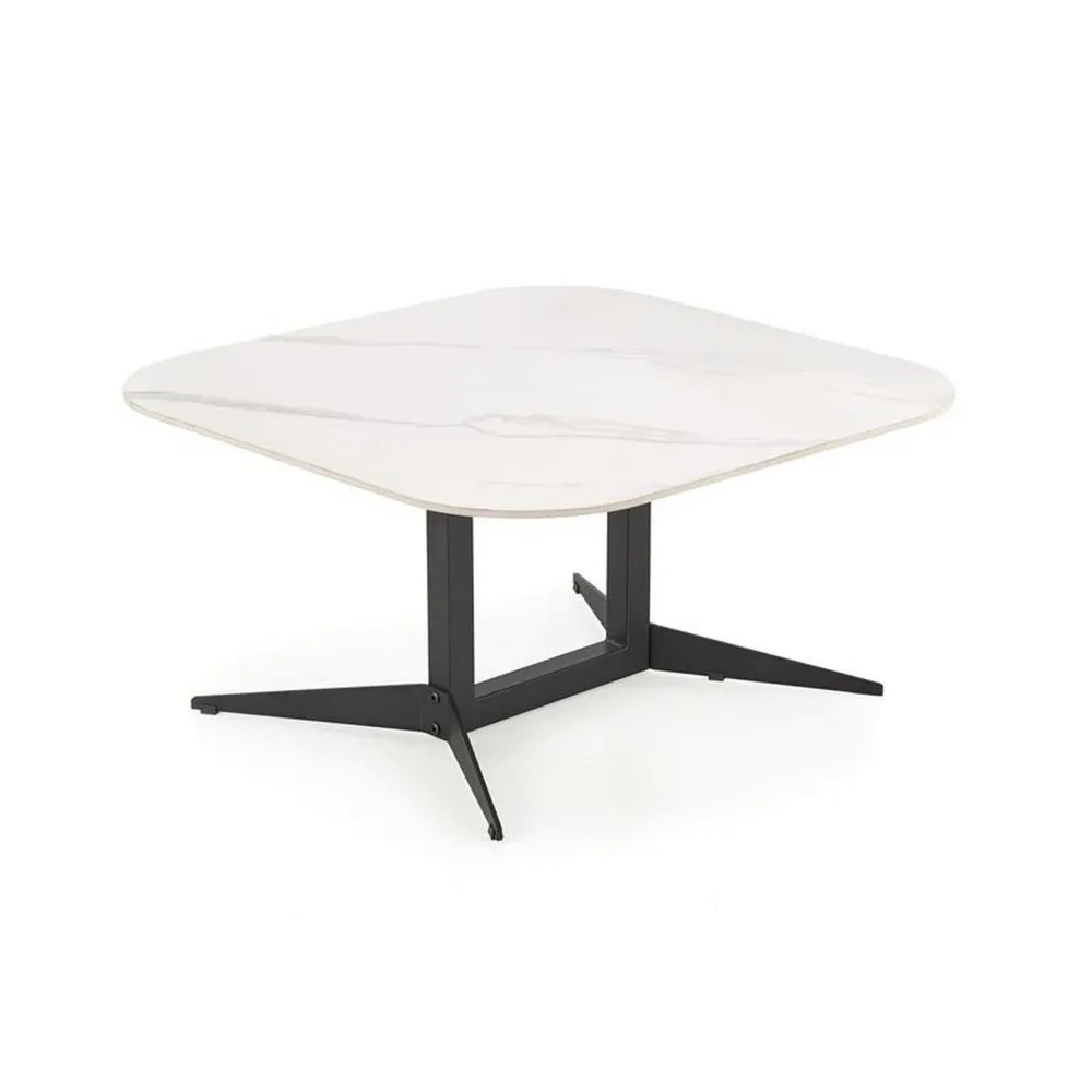 Masuta BORNA, alb/negru, ceramica/metal, 80x80x40 cm